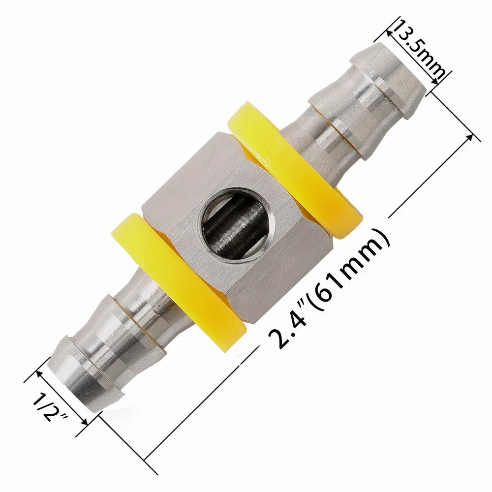 Fuel Line Pressure Gauge Sensor T-Fitting Adapter for GlowShift (1/2”)