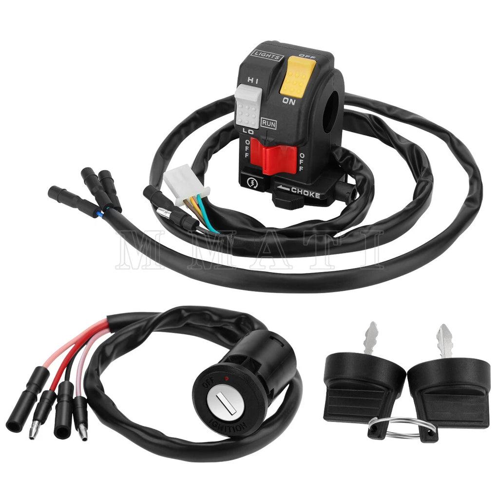 Start Stop Switch & Key Switch for Honda FourTrax 300 TRX300/TRX300FW (1990–1995)