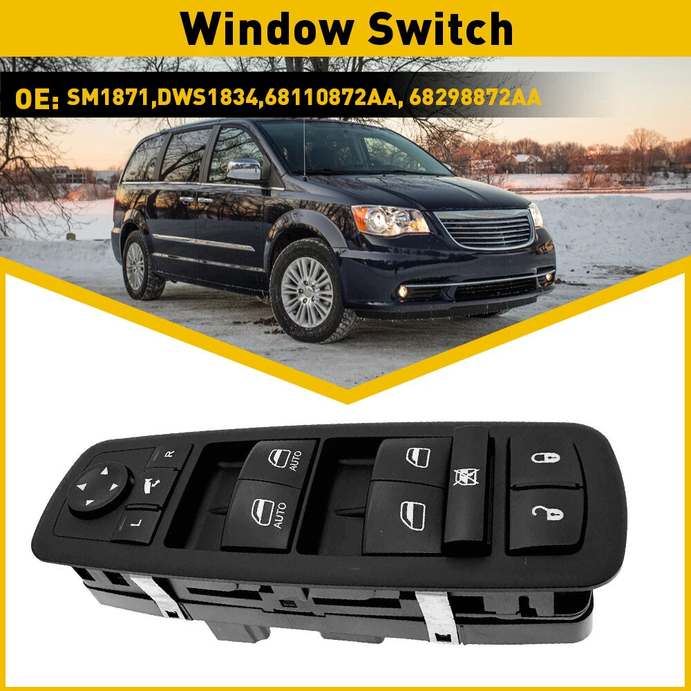 Master Power Window Switch for Chrysler Town & Country, Grand Caravan (2012–2016)