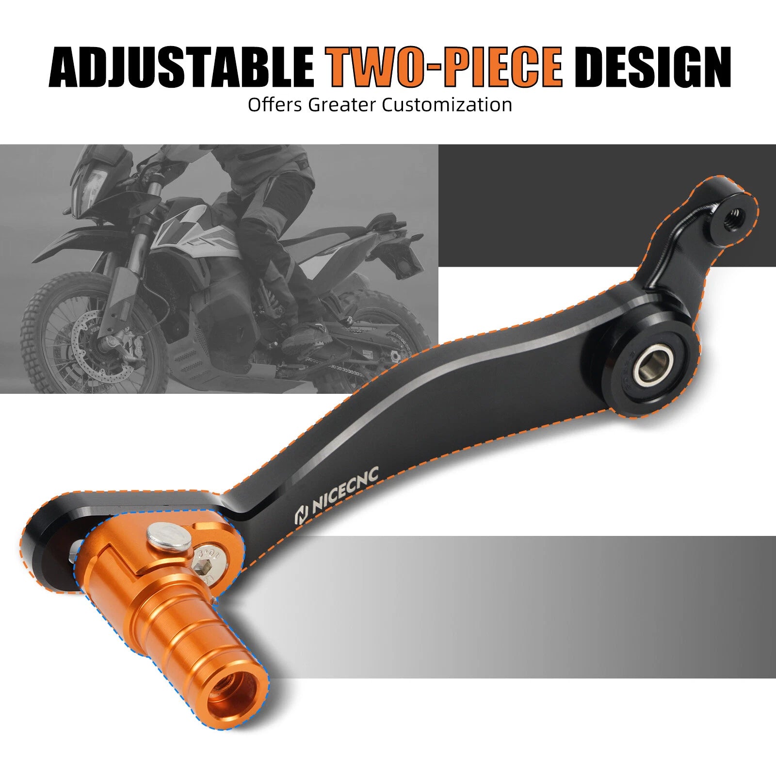 Gear Foot Shift Lever with Folding Tip for KTM 790 Adventure R (2019–2021)