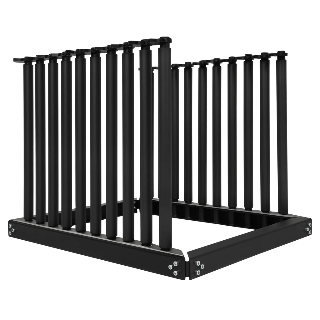 Black Steel Windshield Rack for Auto Glass Cargo (9 Lite)