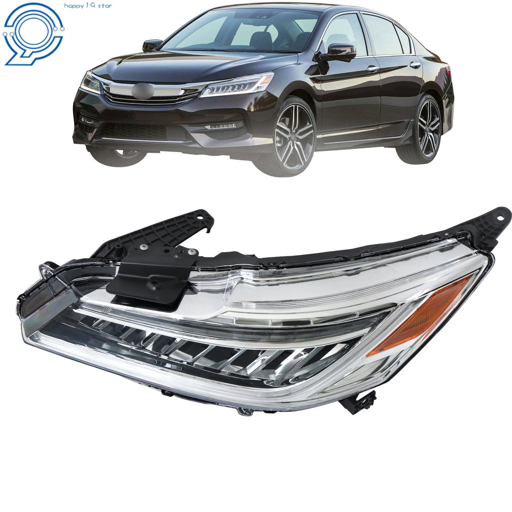 LED Headlight for Honda Accord Sedan (2016-2017) Chrome Housing Left Side