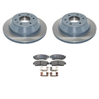 DuraGo Rear Rotors & TRW Pro Metallic Disc Brake Pads Kit for 9-7X Envoy (2005–2009)