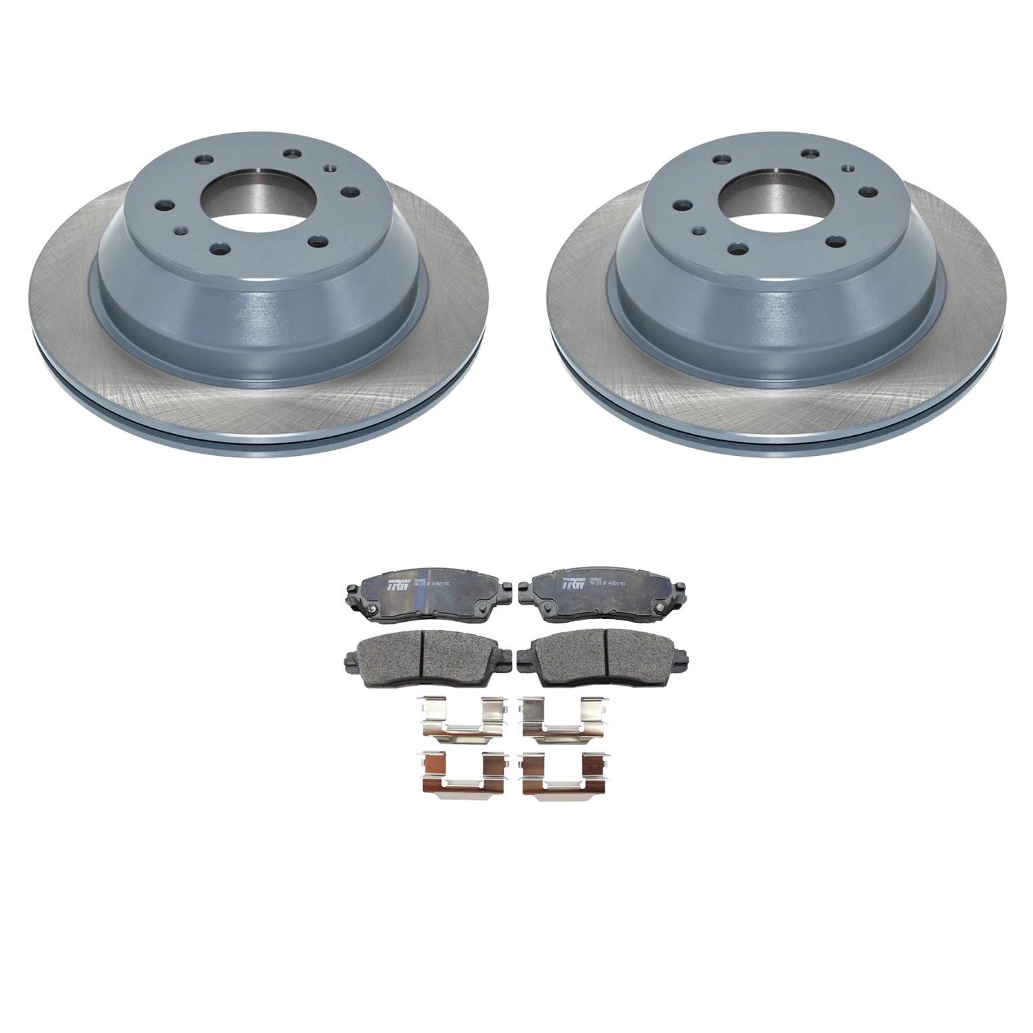 DuraGo Rear Rotors & TRW Pro Metallic Disc Brake Pads Kit for 9-7X Envoy (2005–2009)