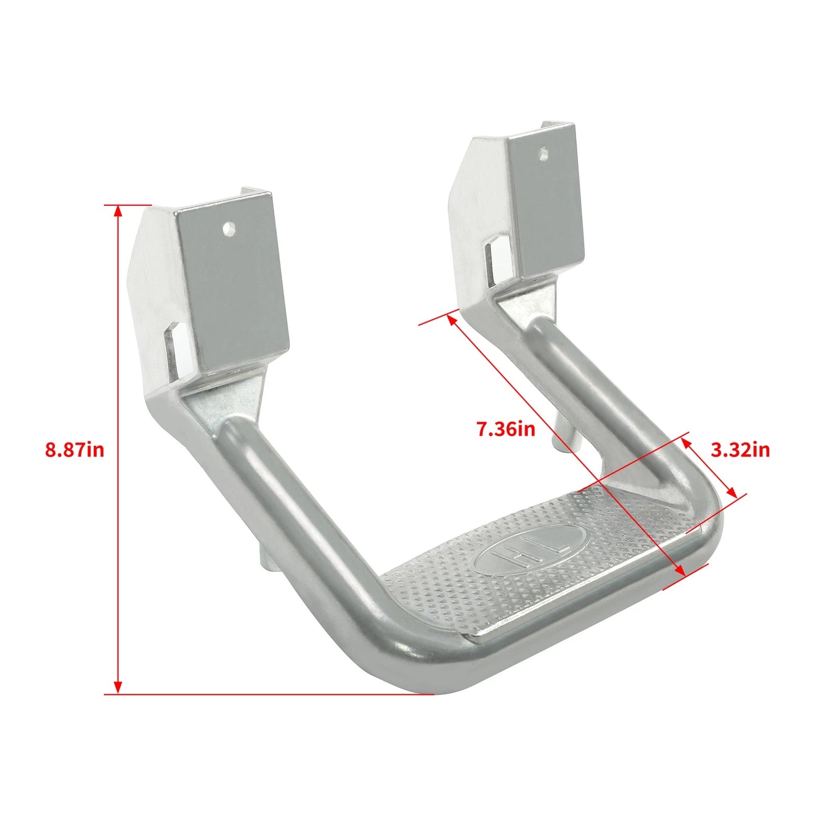 2Pcs Side Steps Nerf Bars for Truck/SUV/Pickup (Aluminum)