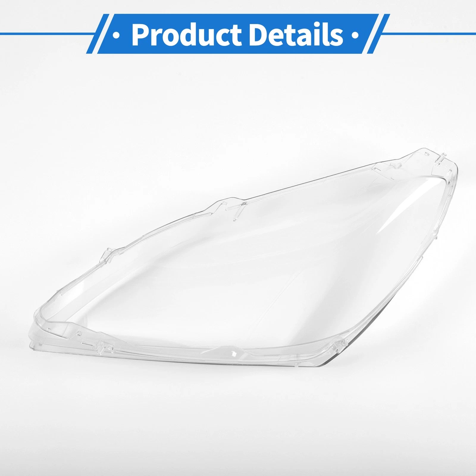 1 Pc Headlight Lens Cover for BMW 6 Series M6 (2010–2015) PC Clear
