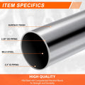 2.25" OD Mild Steel 45&180 Degree U-Bend Exhaust Pipe for Custom Applications