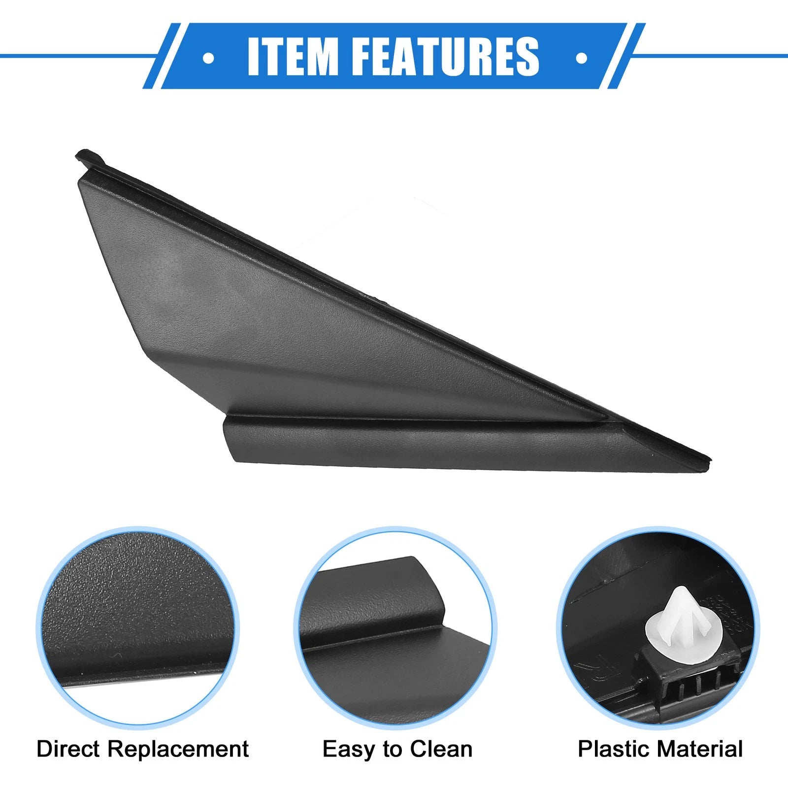 2X Mirror Corner Triangle Fender Cover for Hyundai Elantra (2014–2016)