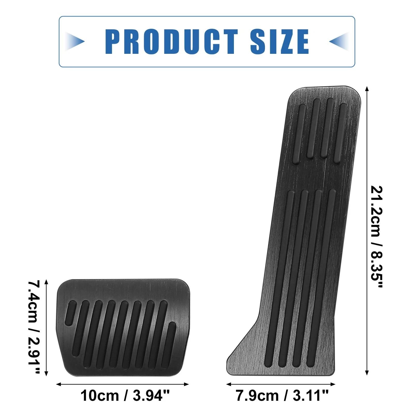 Foot Pedal Pads Gas Brake Cover Kit for Mazda 2 3 6 CX-3 CX-5 CX-9 (2003–2023)