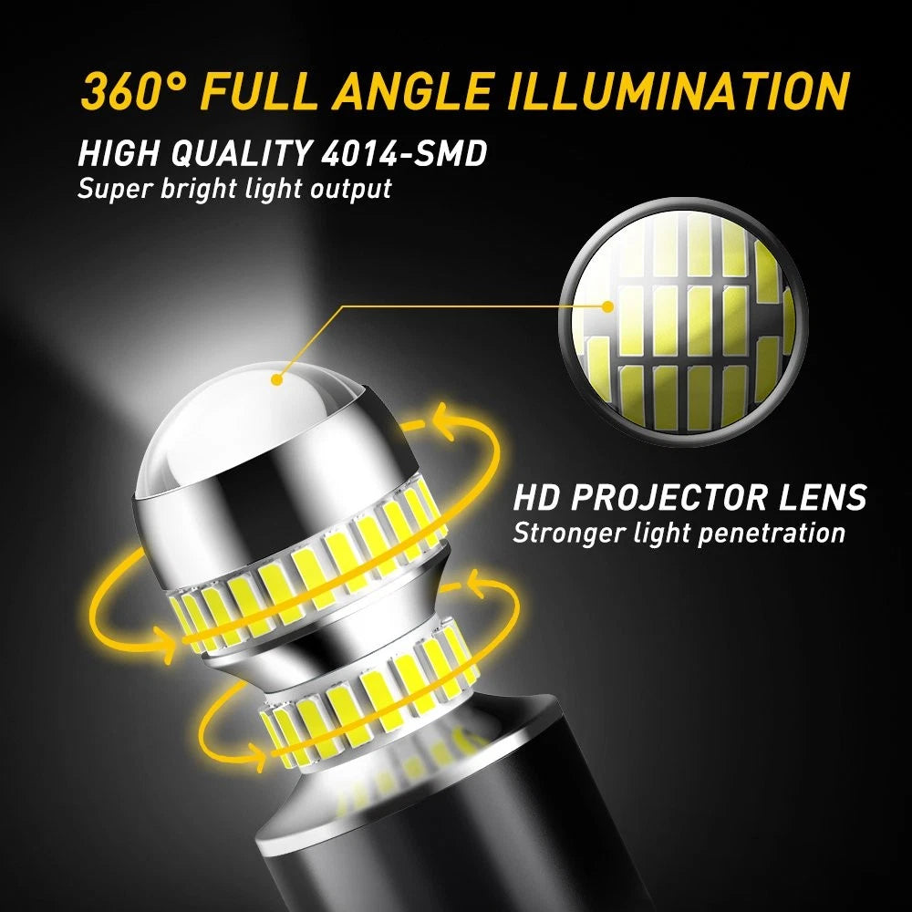 Set of 2 LED Reverse Light Bulbs for Make Model