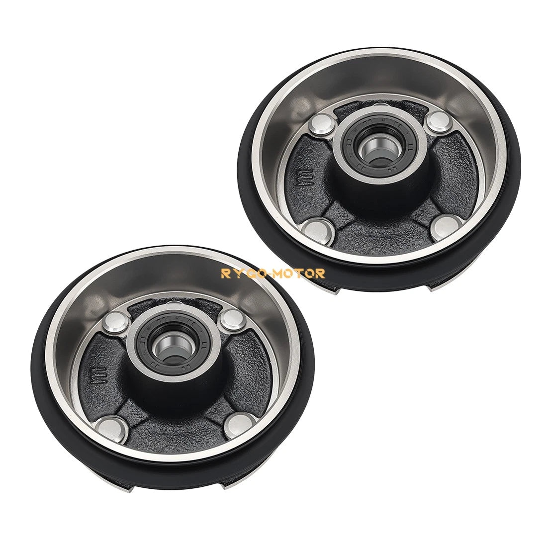 2X Front Brake Drum Hub for Honda TRX250 TRX250TM TRX250TE Recon 250 (1997–2024)