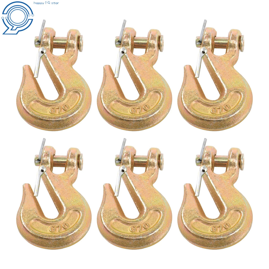 6X 5/16" Grade 70 Heavy Duty Forged Steel Clevis Slip Hook with Safety Latch
