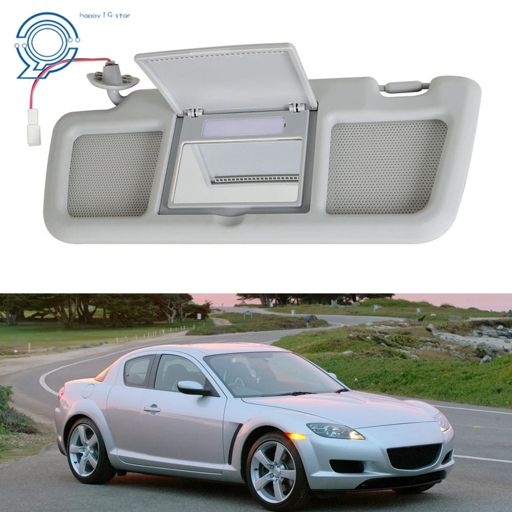 Left Driver Side Sun Visor with Mirror for Mazda RX-8 (2004–2011) FE88-69-320B-77