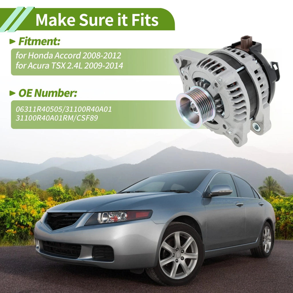 Alternator 130A 12V for Honda Accord (2008–2012) No. 31100R40A01