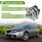 Alternator 130A 12V for Honda Accord (2008–2012) No. 31100R40A01