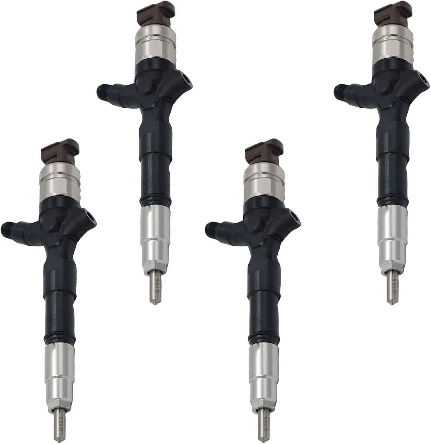 Set of 4 Fuel Injectors for Toyota Landcruiser (1KD-FTV) (2000–2007) 23670-30080 095000-5891