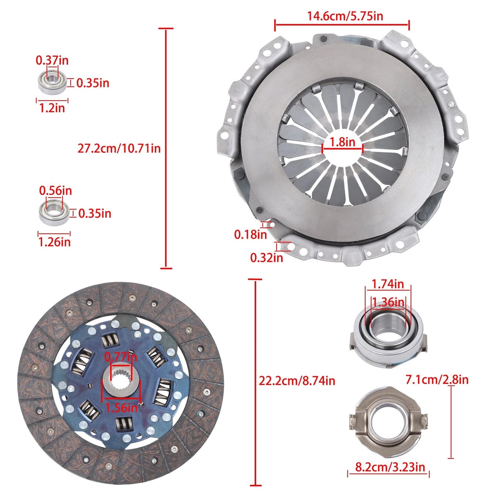 Clutch Kit for Chevy Tracker, Suzuki Vitara (1999-2003)