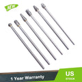 Set of 6 Rotary Aluminum Cut Burrs with 10mm Head and 1/4" Shank