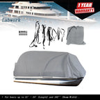 Waterproof Heavy Duty Pontoon Boat Cover for 21-24 Ft (2021–2024)