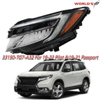 LED Headlight Assembly for Honda Pilot, Passport (2019–2022) Left