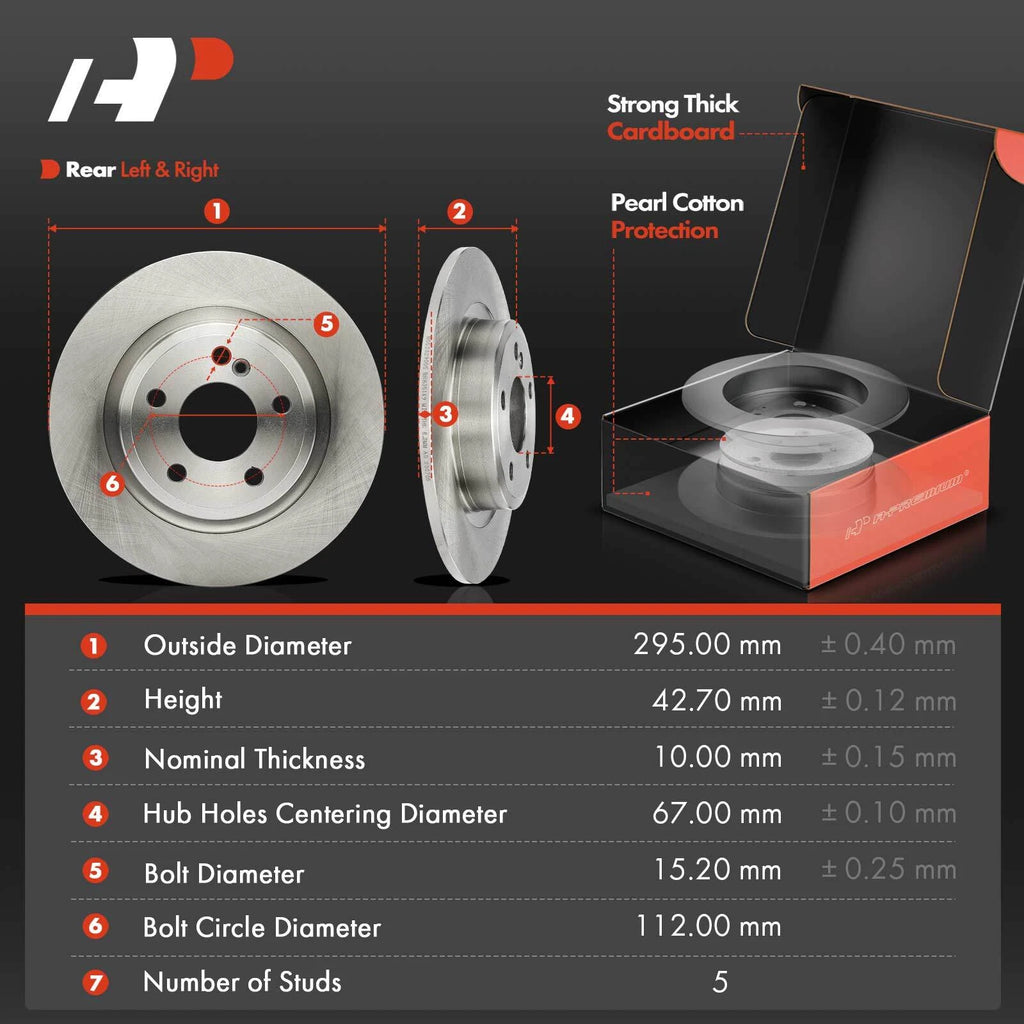 Disc Brake Rotors & Ceramic Pads for Mercedes-Benz CLA250 (2014–2019)