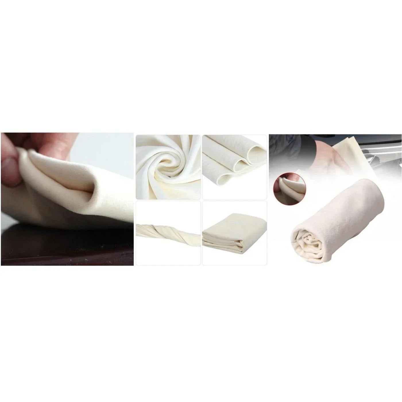 Water Absorbent Chamois Leather Cleaning Towels for Efficient Cleaning