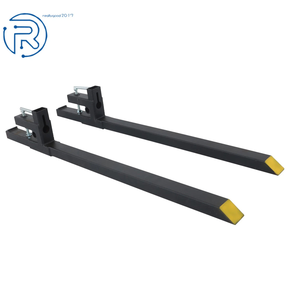 60" Clamp-On Pallet Forks for Skid Steer Loader (2000 lbs)