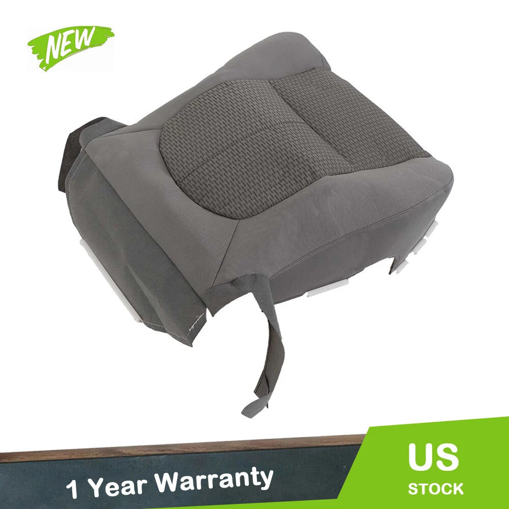 Front Driver Bottom Seat Cover Cloth Gray for Ford F250 F350 F450 F550 (2011–2016)