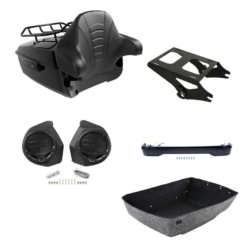 King Trunk Backrest Mount Light Speakers for Harley Electra Glide (2014–2026)