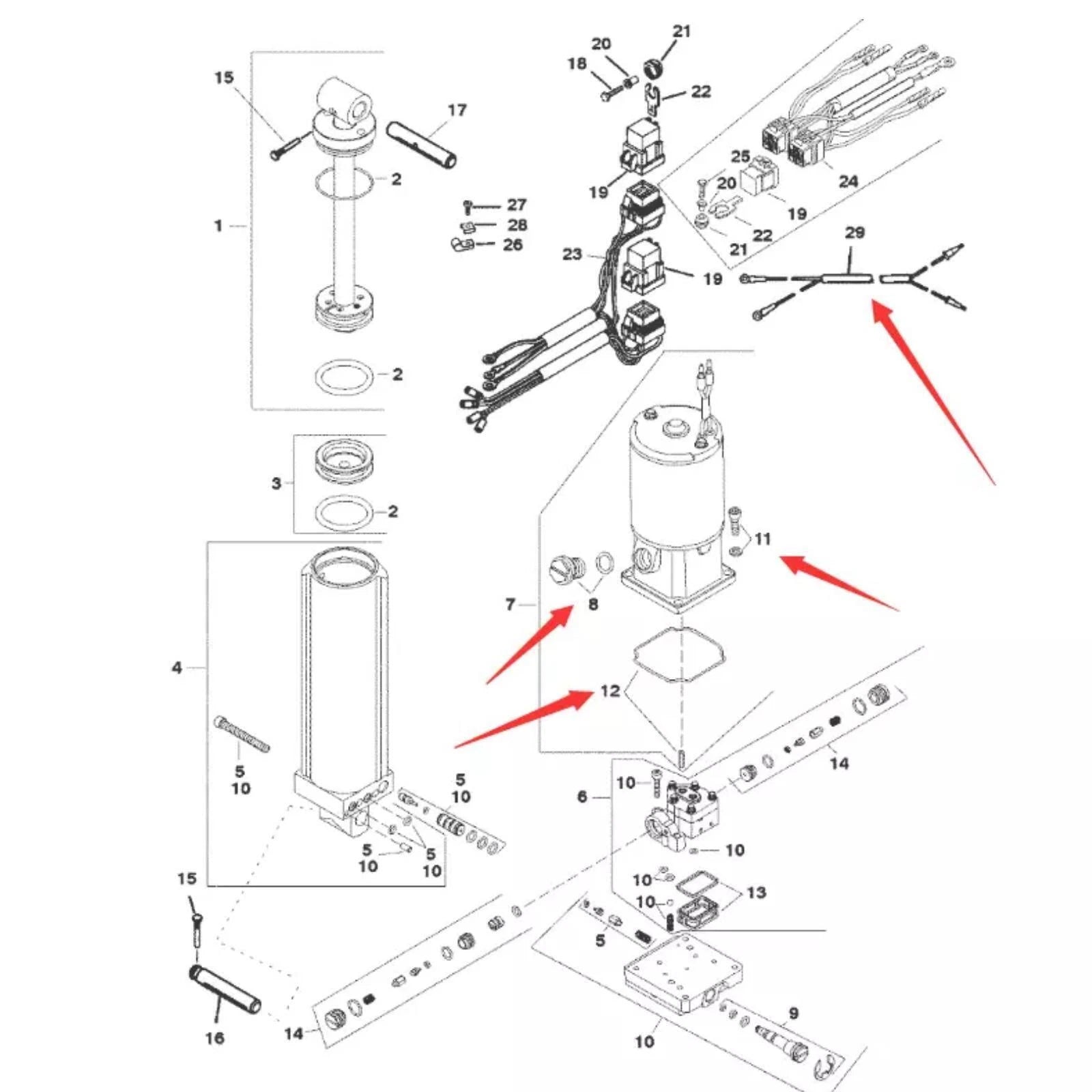 Screw Kit Plug Assy for Mercury Outboard (8134351, 809877A1)