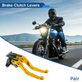 Adjustable Short Brake Clutch Levers for Honda CBR600RR (2003–2006) Gold Tone