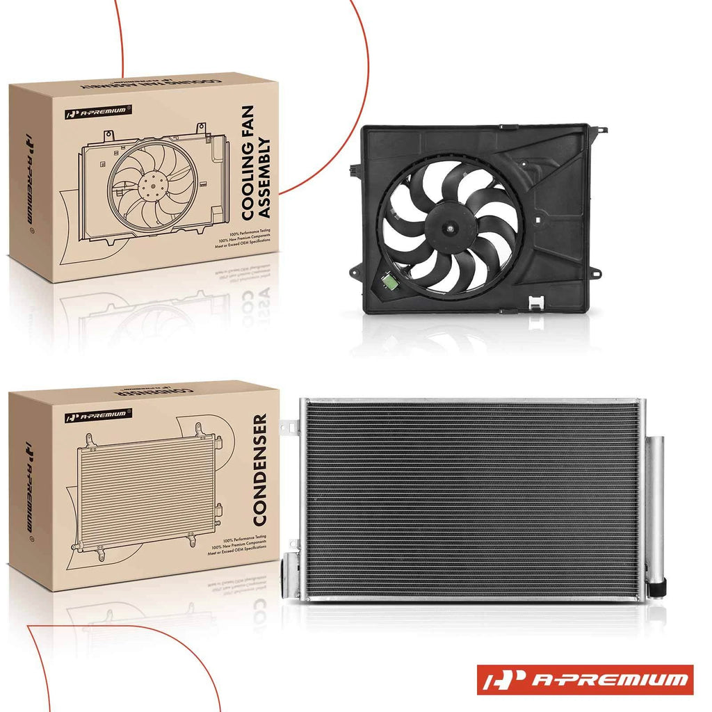 A/C Condenser & Cooling Fan Assembly for Chevy Trax (2013â2014)