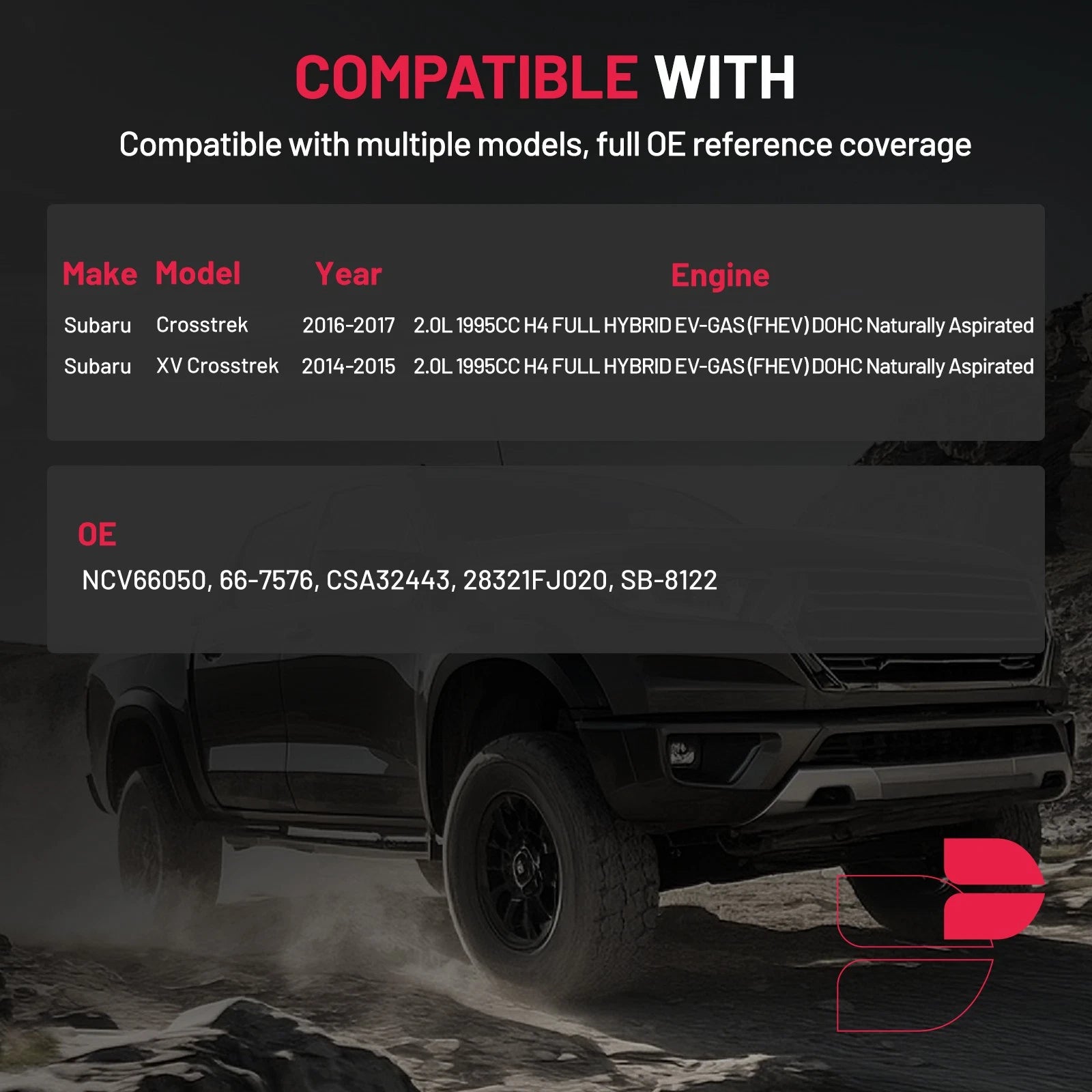 CV Axle for Subaru Crosstrek XV (2014–2016)