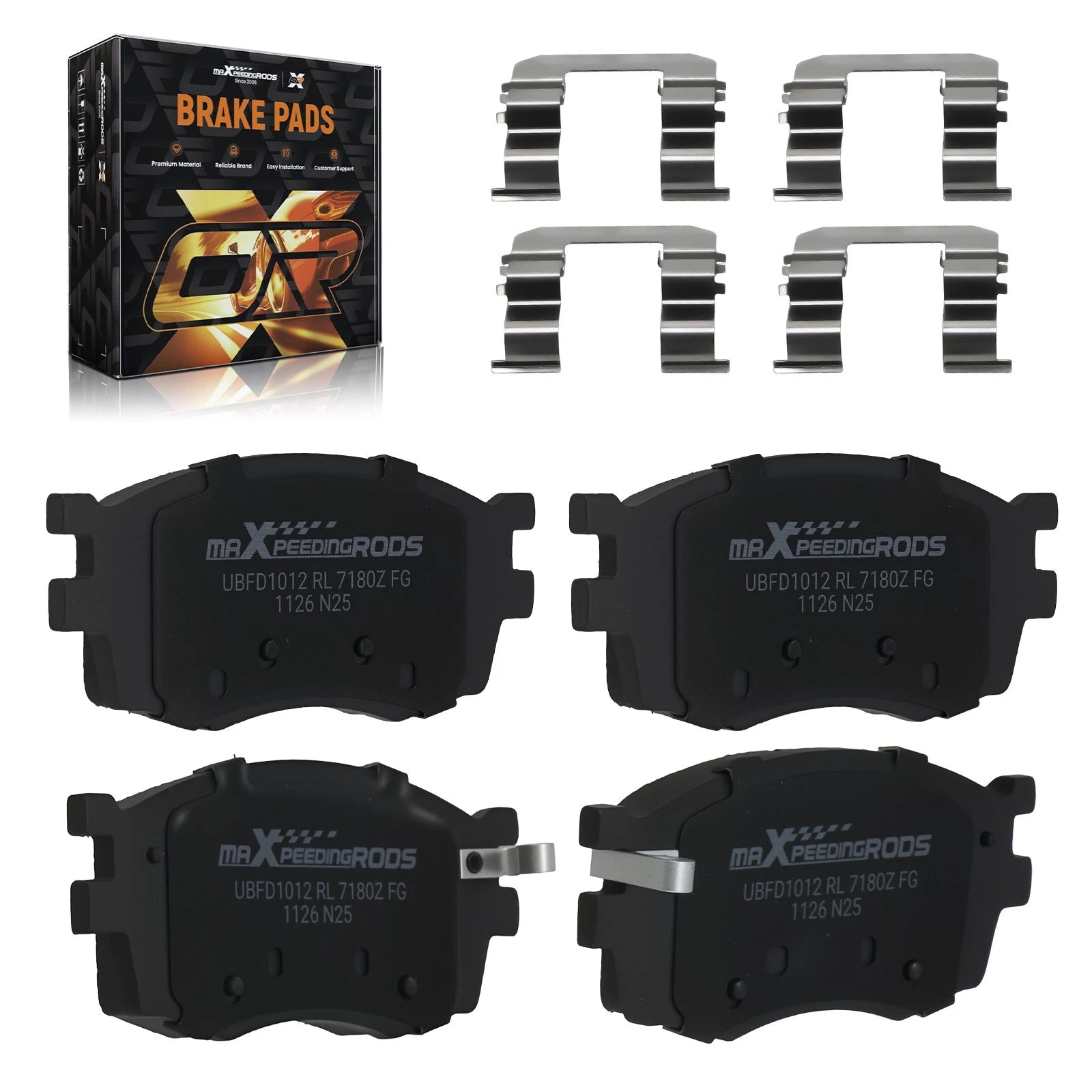 Front Ceramic Brake Pads Set for Kia Rio/Rio5 (2006–2011)