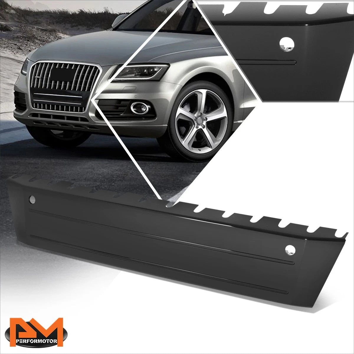 Front License Plate Mounting Bracket for Audi Q5 (2013–2017) w/Park Sensor Holes