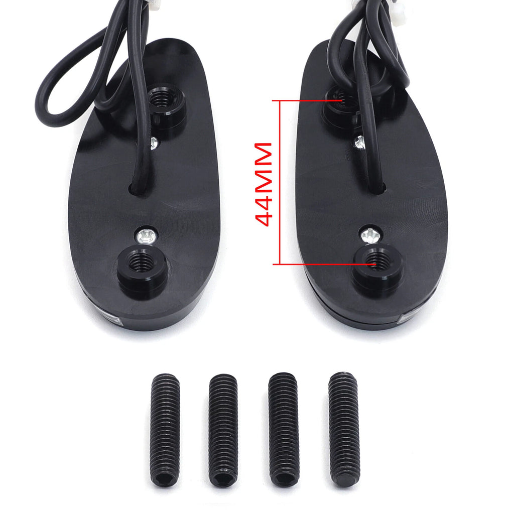 LED Signal Mirror Block Off Plates for Honda CBR1000RR (2008–2021), VFR1200 (2010–2014)
