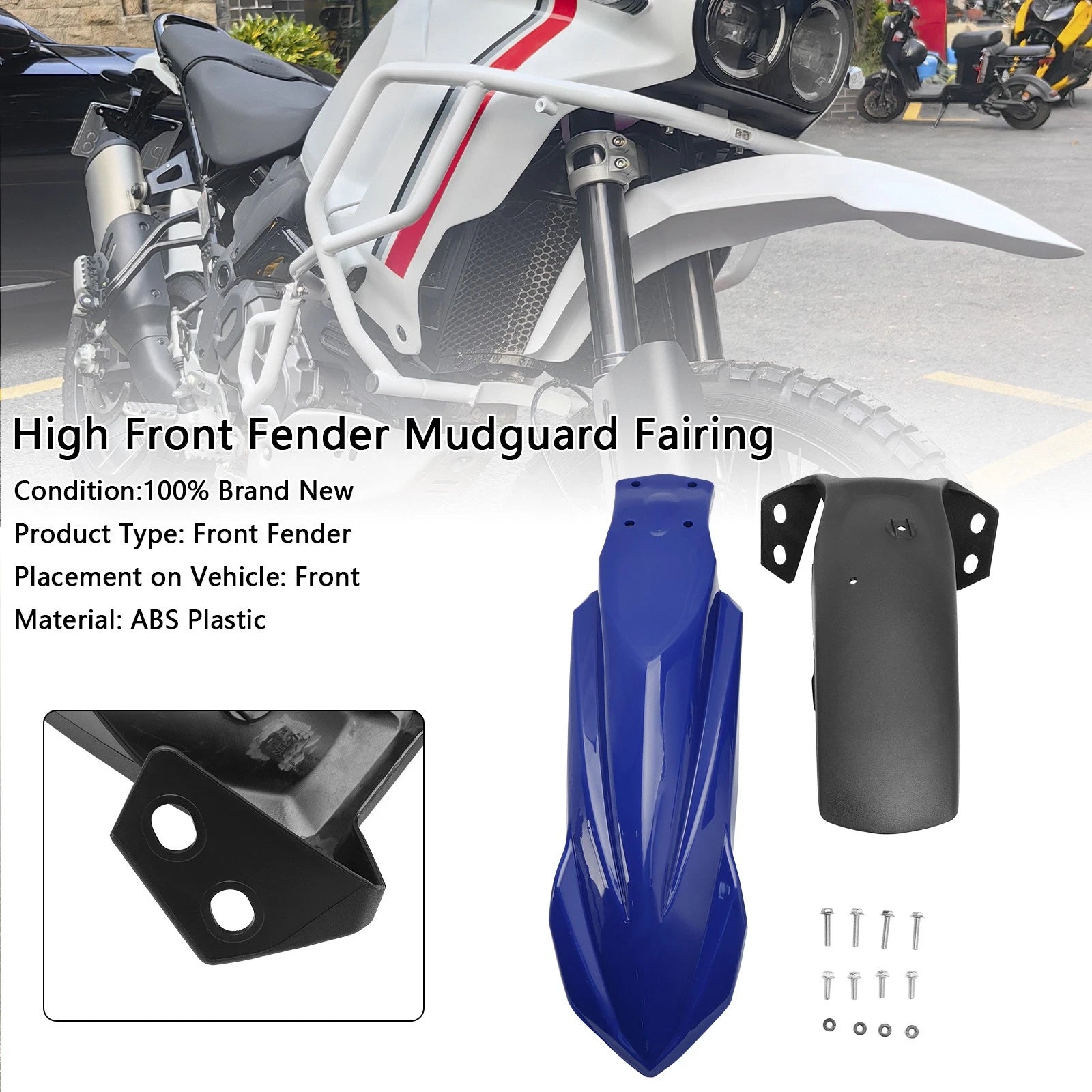 Front Fender Mudguard Fairing for Yamaha Tenere 700 (2019–2024) - Blue