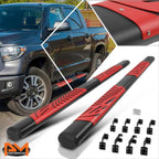Set of 2 Black Oval Nerf Bars for Toyota Tundra CrewMax (2007–2021)