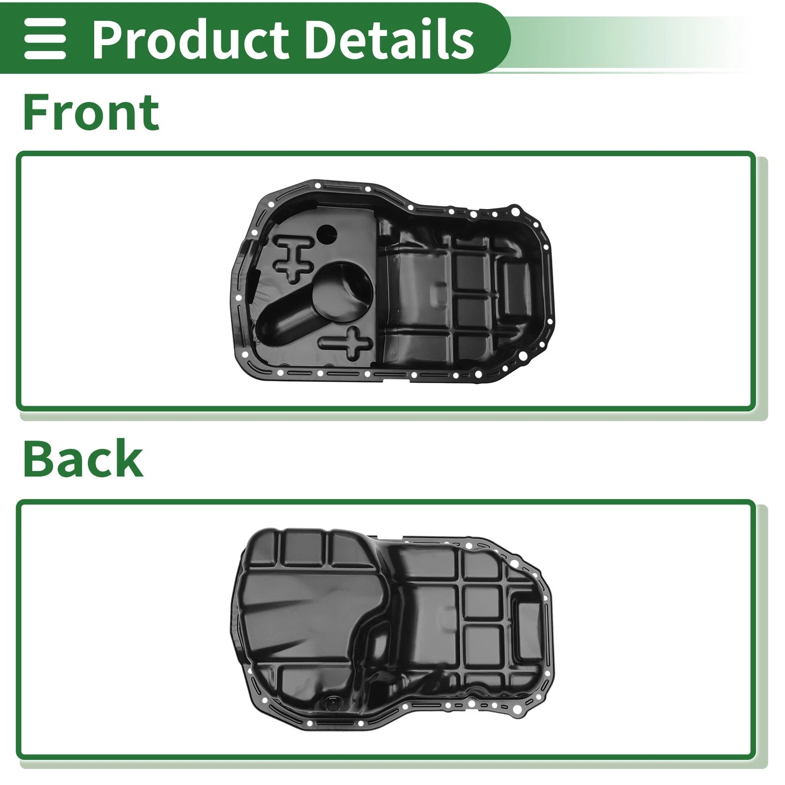 1 Pc Engine Oil Pan MN149374 for Mitsubishi Eclipse (2006–2012) Iron Black
