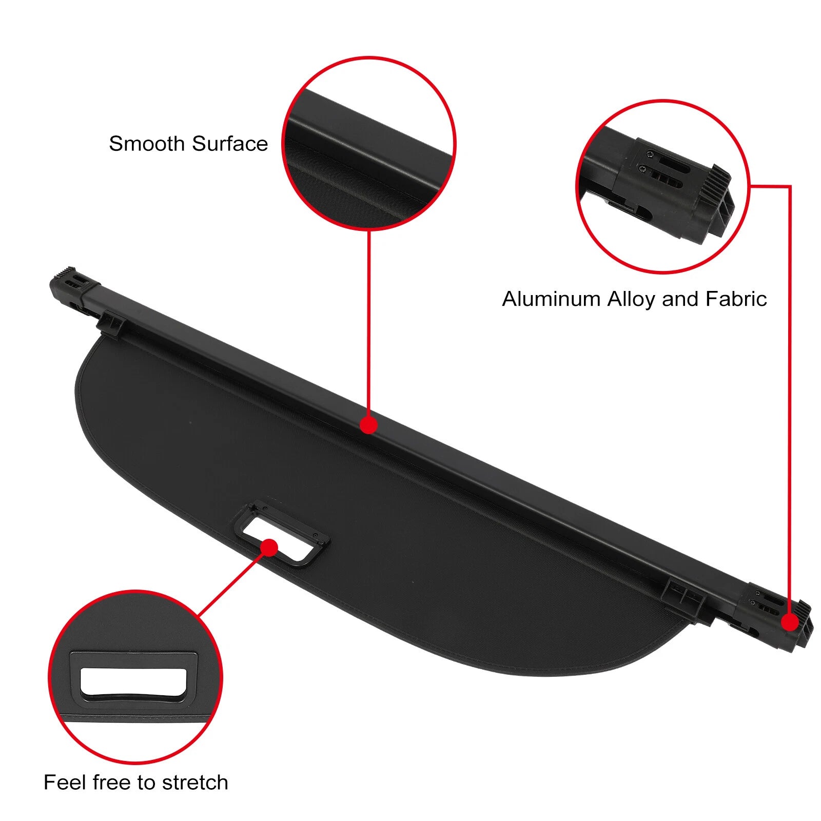 Retractable Rear Cargo Security Trunk Cover for Nissan Rogue (2021–2024)