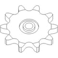 10 Tooth Sprocket for AH217746 Row Unit Drive (100 Chain)