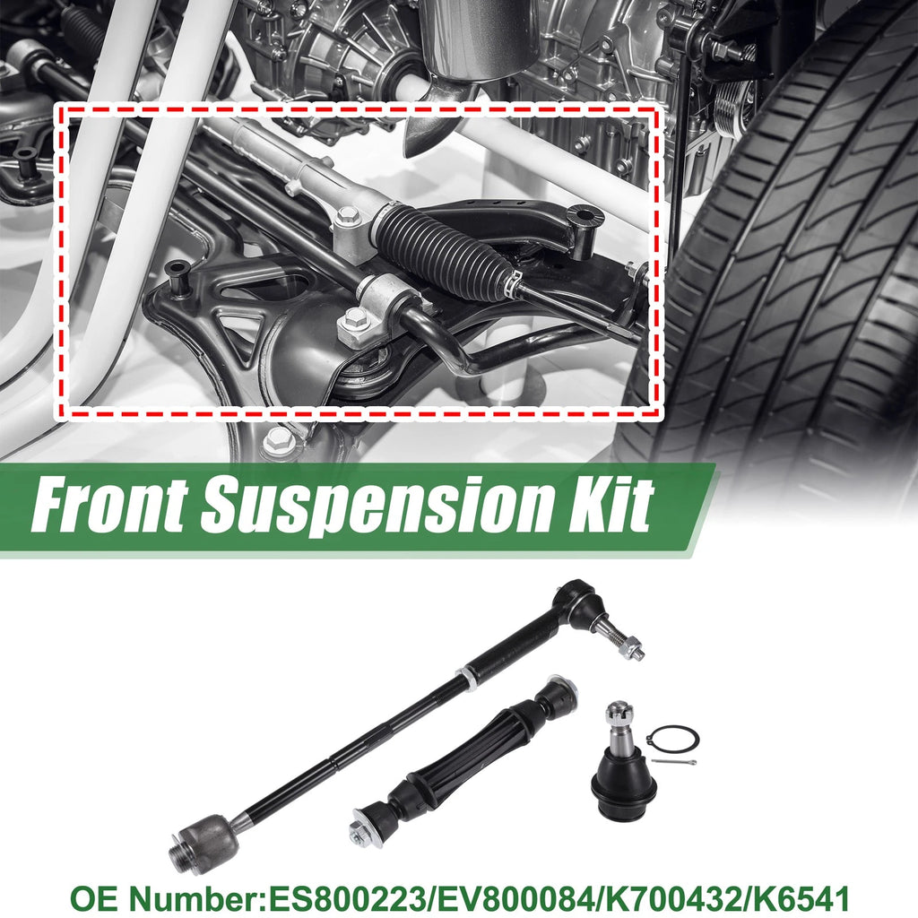 8pcs Front Suspension Kit Tie Rod End for Cadillac Escalade (2002–2023) No. ES800223/K6541