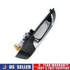Chrome & Black Exterior Door Handle for Ram (Driver Side, Left)