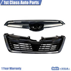 Glossy Black Grille Assembly with Chrome Trim for Subaru Forester (2019-2021)