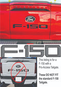 Tailgate Letter Inserts Pro-Access in Tremor Grey for 2024–2026 Ford F150