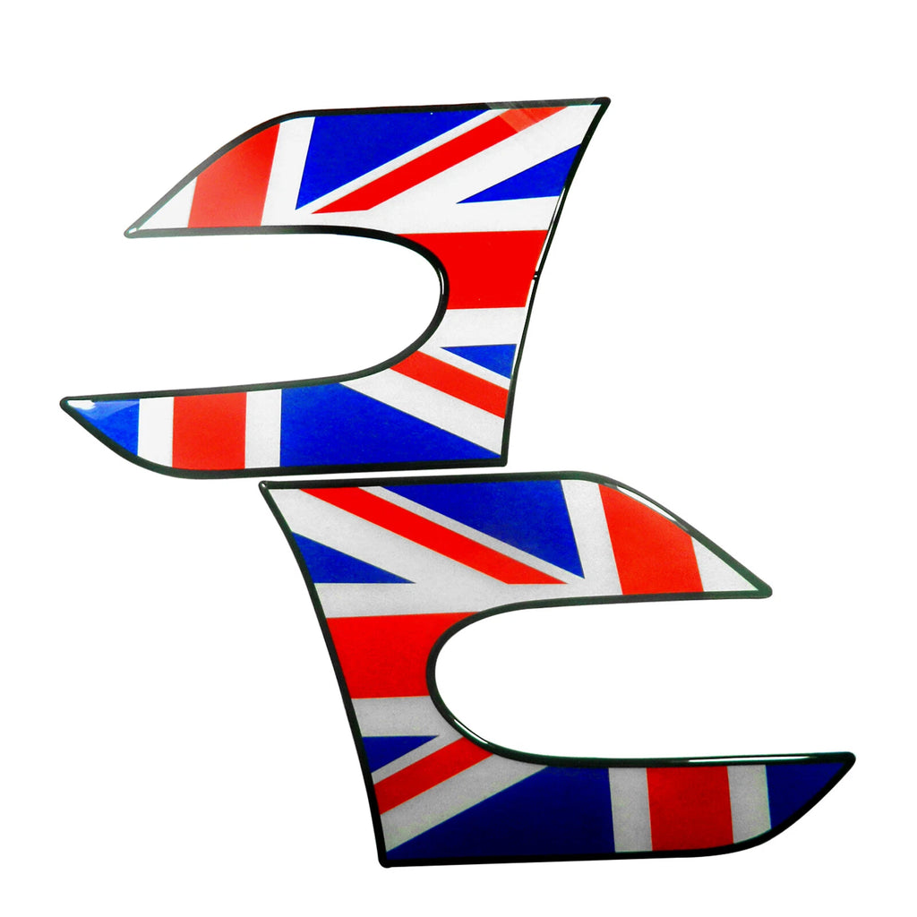 UK Flag Pattern Fender Side Scuttles Sticker for MINI Cooper (2014-2024)