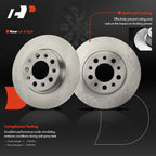 Rear Disc Brake Rotors & Ceramic Pads for Jeep Renegade (2015–2022)