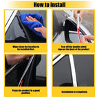 Chrome Trim Molding Strip for Car Door Window Bumper (16ft, 12mm)
