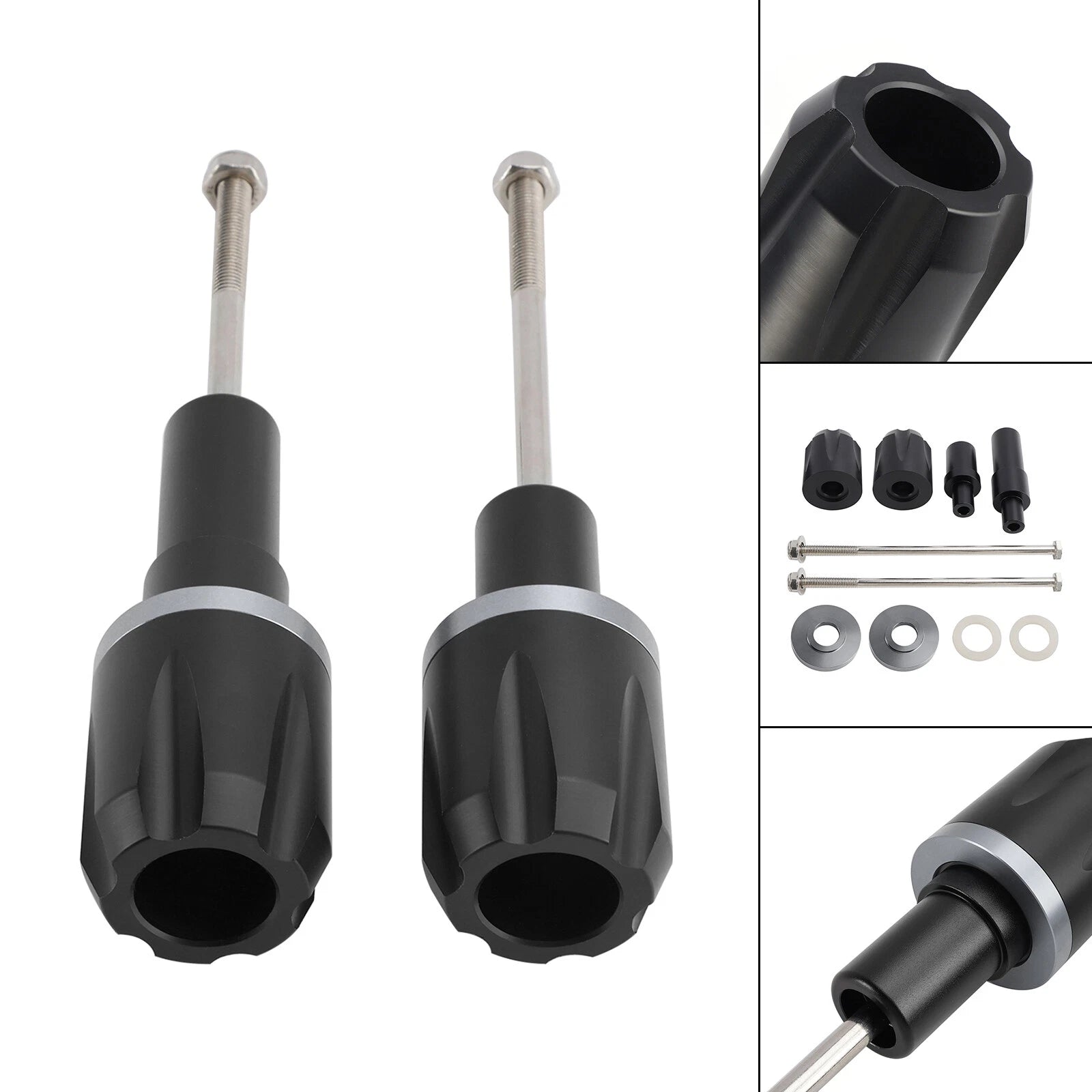 CNC Anti-Crash Frame Sliders for Kawasaki Ninja 650 (2017–2023)