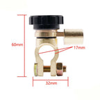 Battery Negative Link Terminal Quick Disconnect Master Kill Switch for Car 6V-12V